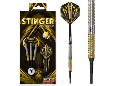 BULL'S Dartpfeil Stinger Soft Dart Schwarz