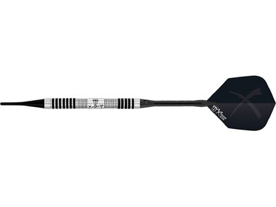 BULL'S Dartpfeil X-Grip X7 Soft Dart Schwarz