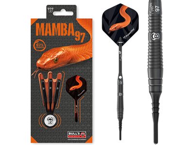 BULL'S Dartpfeil Mamba-97 M4 Soft Dart Braun