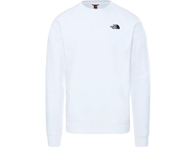 THE NORTH FACE Herren Sweatshirt M RAGLAN REDBOX CREW - NEW Weiß