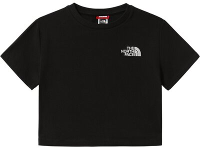 THE NORTH FACE Damen Shirt W CROP S/S TEE Schwarz