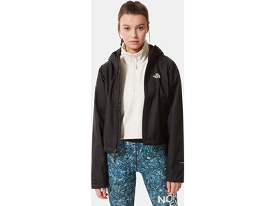 THE NORTH FACE Damen Regenjacke W CROP QUEST JKT Schwarz
