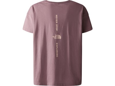 THE NORTH FACE Kinder Shirt G VERTICAL LINE S/S TEE Lila