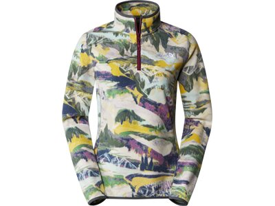 THE NORTH FACE Damen Rolli W 100 GLACIER PRINTED 1/4 ZIP - EU Grün