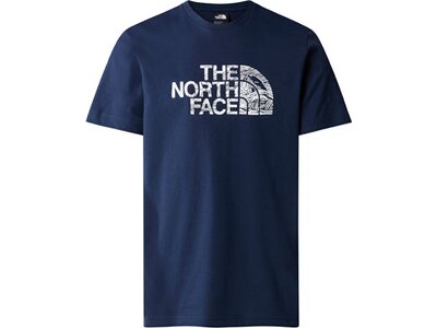 THE NORTH FACE Herren Shirt M S/S WOODCUT DOME TEE Blau