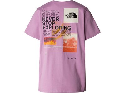 THE NORTH FACE Damen Shirt W FOUNDATION MOUNTAIN GRAPHIC TEE Pink