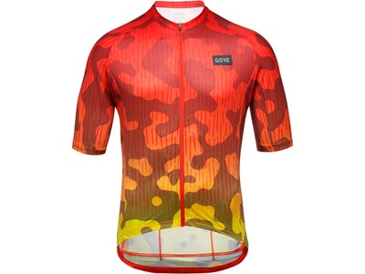 GORE WEAR Herren Trikot Rain Camo Trikot Herren Orange