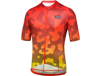 GORE WEAR Herren Trikot Rain Camo Trikot Herren Orange