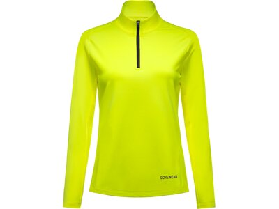 GORE WEAR Damen T-Shirt Everyday Mid 1/4-Zip Damen Gelb