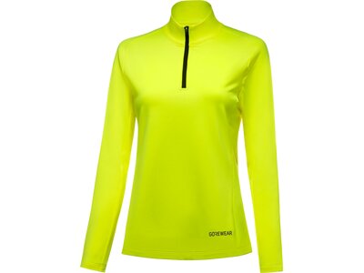 GORE WEAR Damen T-Shirt Everyday Mid 1/4-Zip Damen Gelb