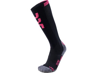 UNLEASH YOUR NATURE Damen Skisocken SKI EVO RACE Schwarz