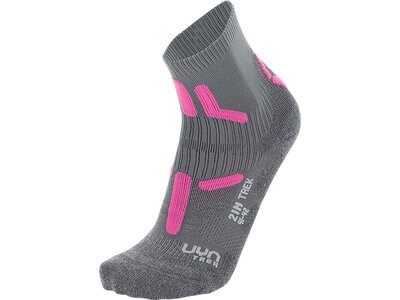 UYN Damen TREKKING 2IN SOCKS Grau