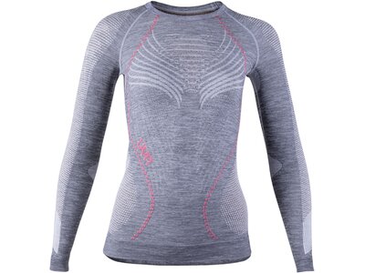 UNLEASH YOUR NATURE Damen Longsleeve AMBITYON UW SHIRT LG_SL MELANGE Grau