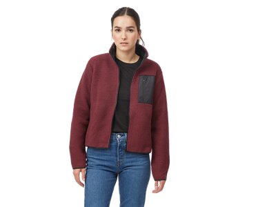 TENTREE Damen Regenjacke W Ecoloft Zip Jacket Grau