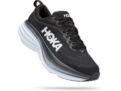 HOKA Damen Laufschuhe BONDI 8 weit Schwarz