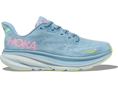 HOKA Damen Laufschuhe CLIFTON 9 weit Blau