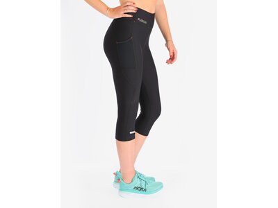 FUSION Damen Caprihose WOMENS C3 3/4 TRAINING TIGHTS Schwarz