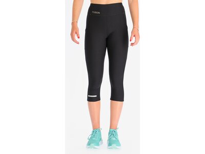 FUSION Damen Caprihose WOMENS C3 3/4 TRAINING TIGHTS Schwarz