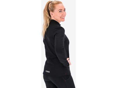 FUSION Damen Pullover mit Reißverschluss WOMENS ZIP NECK Schwarz