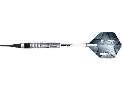 Dartpfeil Unicorn Silver Star Michael Smith Soft Darts Silber