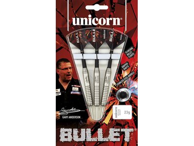 Dartpfeil Unicorn Bullet Gary Anderson Steel Darts Silber