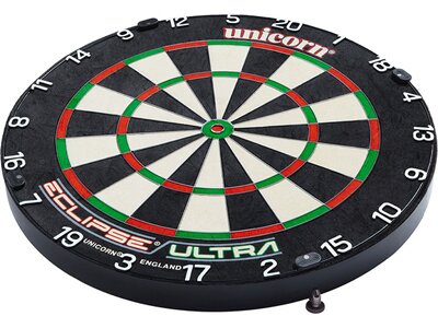 UNICORN Dartboard Eclipse Ultra - Official PDC Bristle Board Schwarz