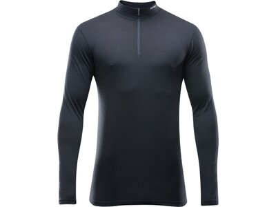 DEVOLD Herren Unterhemd BREEZE MAN HALF ZIP NECK Schwarz