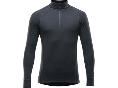 DEVOLD Herren Unterhemd DUO ACTIVE ZIP NECK Schwarz