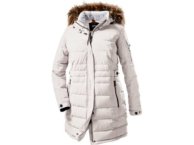 Damen Mantel WMN Quilted PRK A Weiß