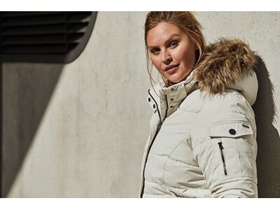 STOY Damen Mantel WMN Quilted PRK A Weiß