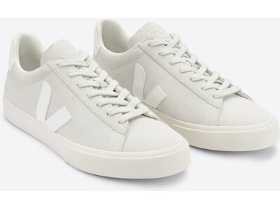 VEJA Herren Freizeitschuhe CAMPO SUEDE NATURAL_WHITE Weiß
