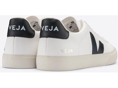 VEJA Herren Freizeitschuhe CAMPO CHROMEFREE LEATHER EXTRA-WHITE_BLACK Weiß