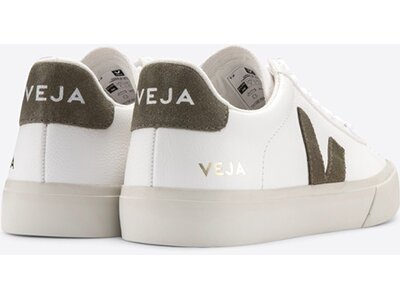 VEJA Herren Freizeitschuhe CAMPO CHROMEFREE LEATHER EXTRA-WHITE_KAKI Weiß