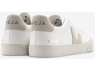 VEJA Herren Freizeitschuhe CAMPO CHROMEFREE LEATHER EXTRA-WHITE_NATURAL-SUEDE Weiß