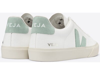 VEJA Herren Freizeitschuhe CAMPO CHROMEFREE LEATHER EXTRA-WHITE_MATCHA Weiß