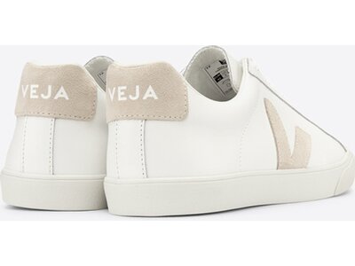 VEJA Herren Freizeitschuhe ESPLAR LOGO LEATHER EXTRA-WHITE_SABLE Weiß