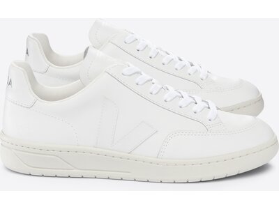 VEJA Herren Freizeitschuhe V-12 LEATHER EXTRA-WHITE Weiß