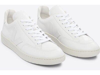 VEJA Herren Freizeitschuhe V-12 LEATHER EXTRA-WHITE Weiß