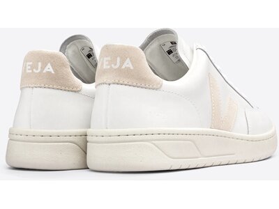 VEJA Herren Freizeitschuhe V-12 LEATHER EXTRA-WHITE_SABLE Weiß