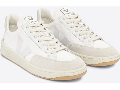 VEJA Herren Freizeitschuhe V-12 B-MESH WHITE_NATURAL Weiß