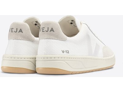VEJA Herren Freizeitschuhe V-12 B-MESH WHITE_NATURAL Weiß