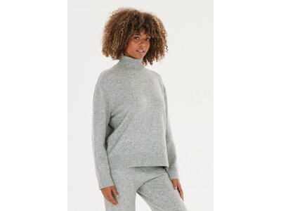 ATHLECIA Damen Sweatshirt Daviana W Knitted High Neck Grau
