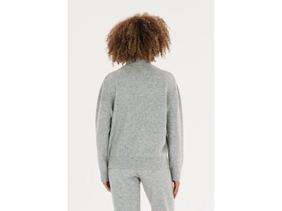 ATHLECIA Damen Sweatshirt Daviana W Knitted High Neck Grau