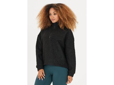 ATHLECIA Damen Sweatshirt Florrie W Sherpa Half zip Schwarz