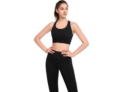 YVETTE Damen BH Sports Bra Liane Schwarz