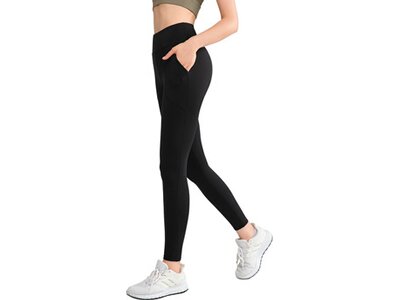 YVETTE Damen Tight Leggings Maile Schwarz