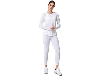 YVETTE Damen Shirt Longsleeve Katy Weiß