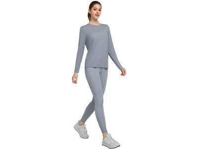 YVETTE Damen Shirt Longsleeve Lea Grau