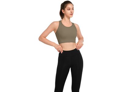 YVETTE Damen BH Sports Bra Emily Grau