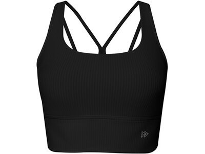 YVETTE Damen BH Sports Bra Franzi Schwarz